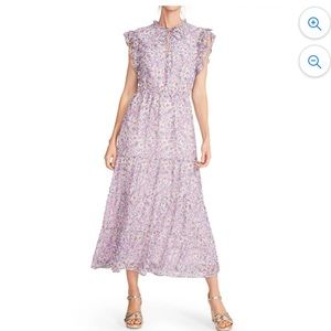 NWT BB Dakota By Steve Madden Women's Floral Printed Chiffon Ditsy Dress